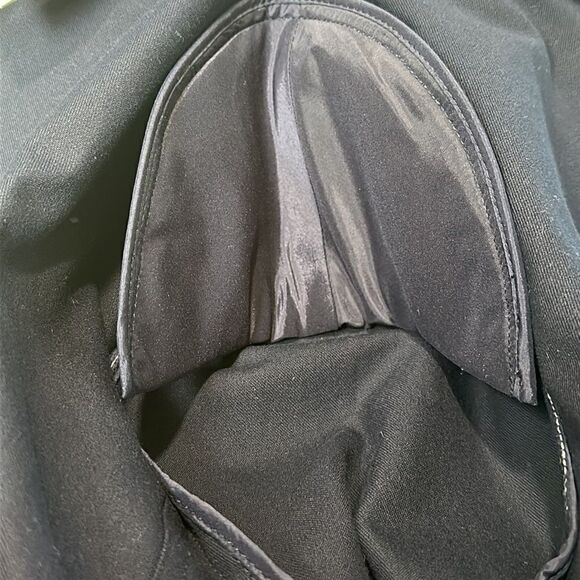 ST John Sport by Marie Gray Navy Blue Zip Front Grommet Trim Sport Coat Jacket - Picture 13 of 16